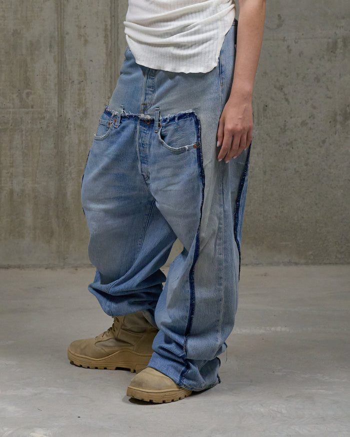Double Frayed Denim