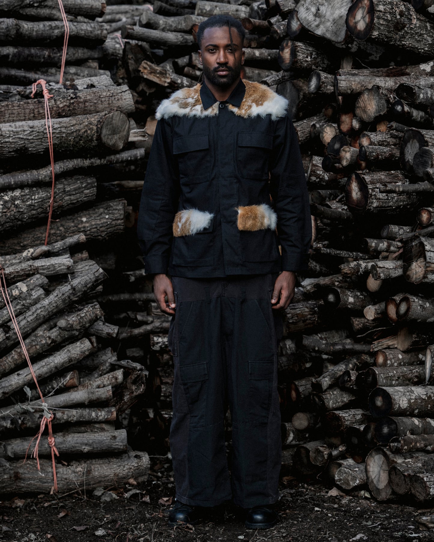 BDU Rabbit Fur Cargo Jacket