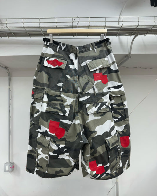 Leather Patches Double Shorts 02